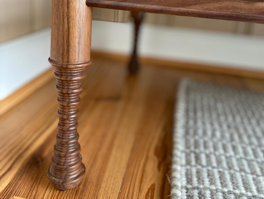 Walnut End Table Leg Detail
